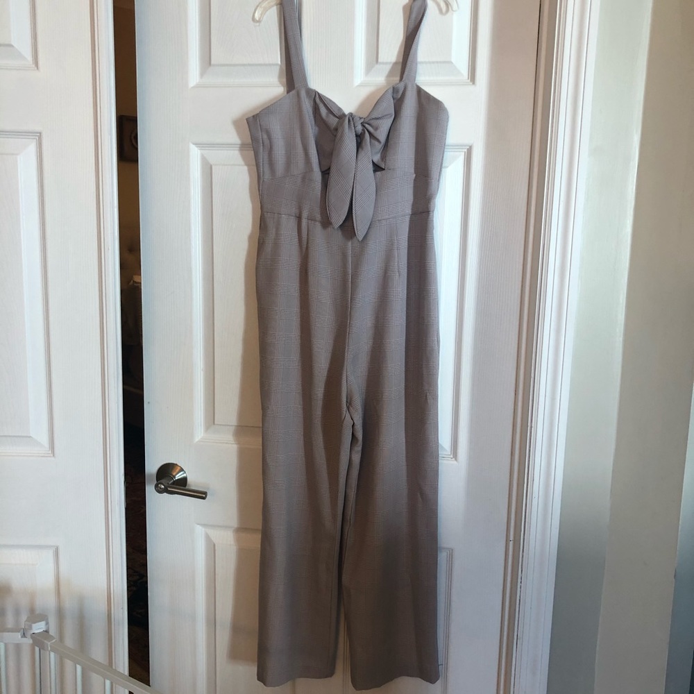 WAYF Plaid Jumpsuit
